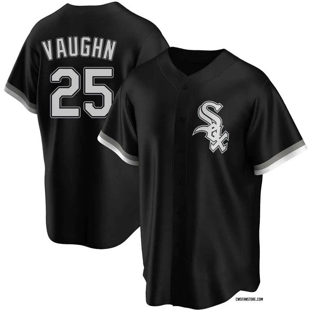 Andrew Vaughn Men's Cotton T-Shirt - Black - Chicago | 500 Level Major League Baseball Players Association (MLBPA)